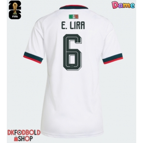 Mexico Erik Lira #6 Udebanetrøje Dame VM 2026 Kort ærmer Mexico Erik Lira #6 Udebanetrøje Dame VM 2026 Kort ærmer